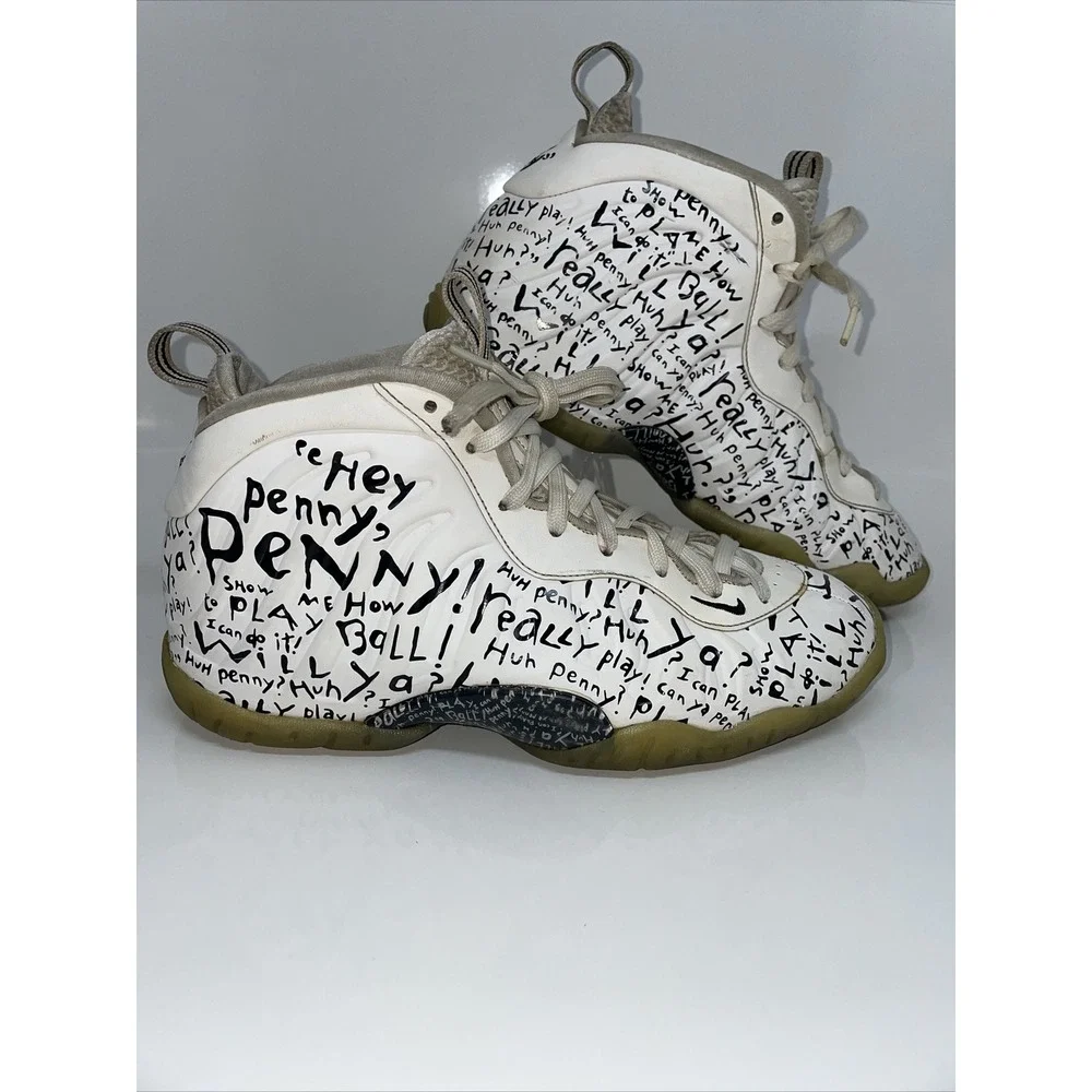 Nike Little Posite One (GS) 'Hey Penny' White Black 723946 101 Size 5.5y